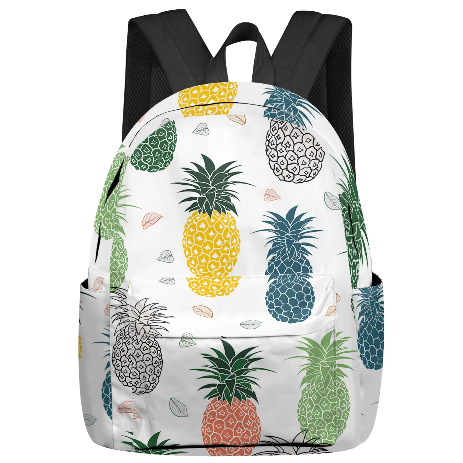 

Pineapple Color Cartoon Large Capacity Bookbag Travel Backpacks Schoolbag For Teenager Women Laptop Bags Rucksack