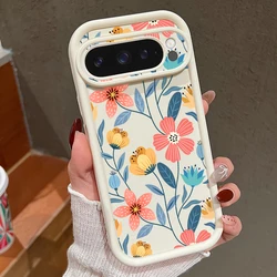 Shockproof Colorful Flower Case For Google Pixel 10 9 Pro 9A 8A 7A Pixel 9 10 Pro XL Solid Color Phone Cover For Pixel 8 9 7 Pro