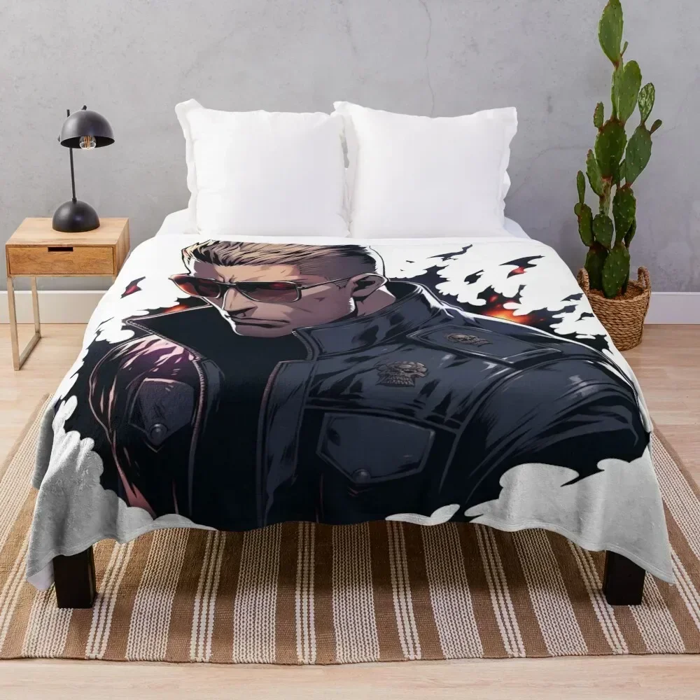 

Albert Wesker Throw Blanket Stylish Decor Blanket Gift for Friends Roommate