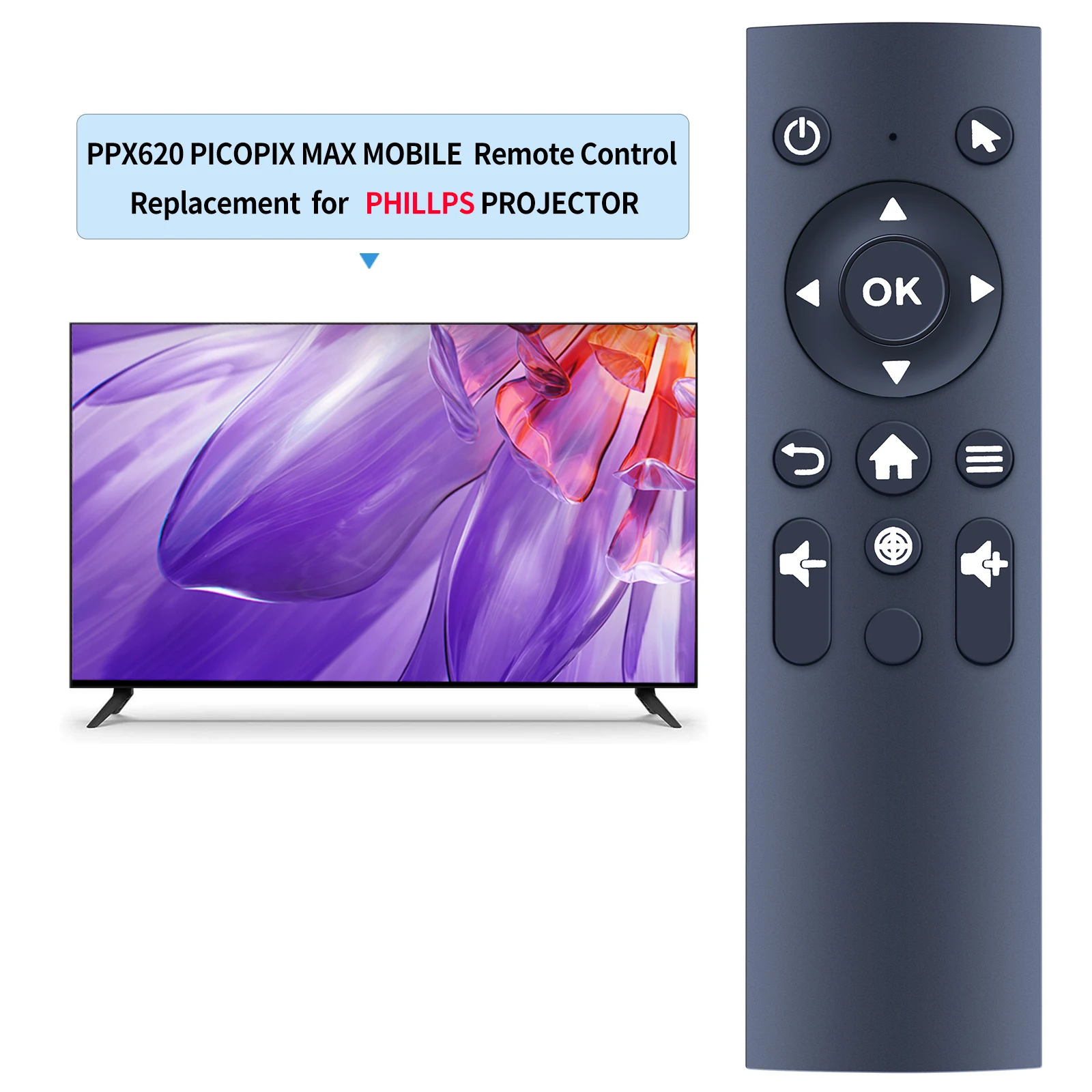 Remote control for PHILlPS PPX620 PicoPix Max Mobile Projector