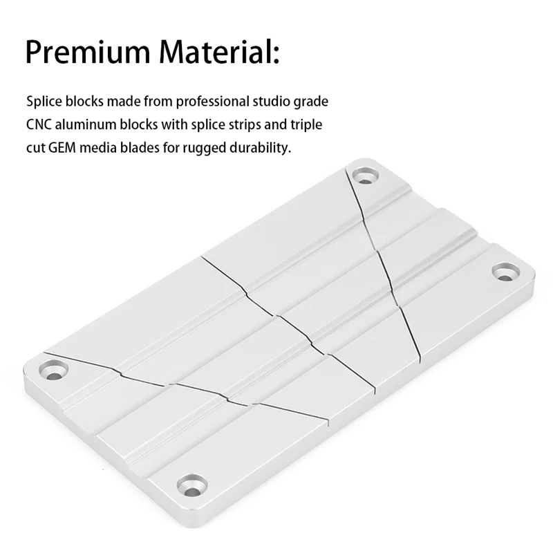 Conjunto de emenda de fita A19E-1/4 e 1/2 de 10 polegadas e fita líder