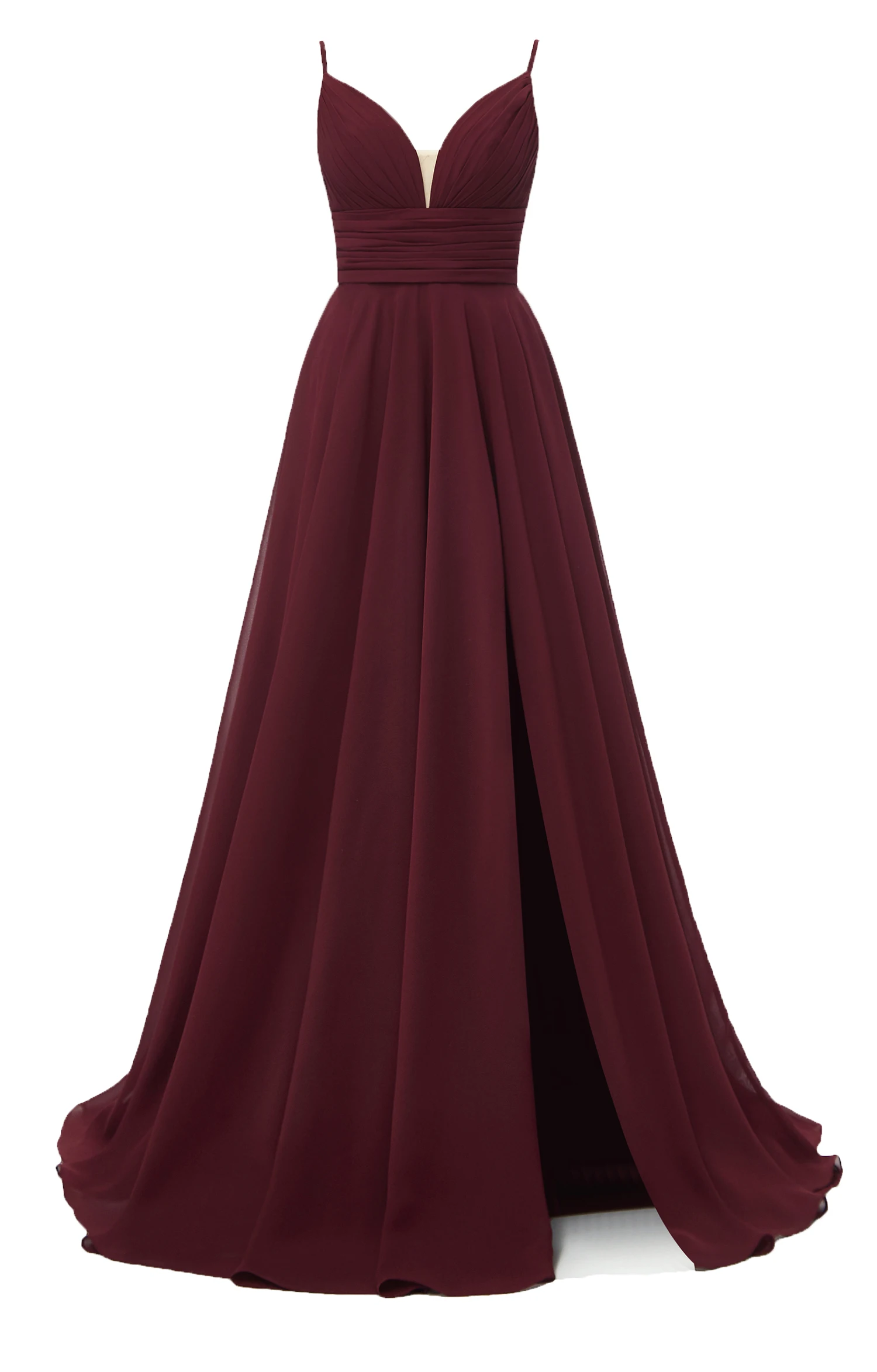 2022 Elegant Ruched V-neck Sleeveless Bridesmaid Dresses Country Style A-Line Backless Maid Of Honor Prom Gowns