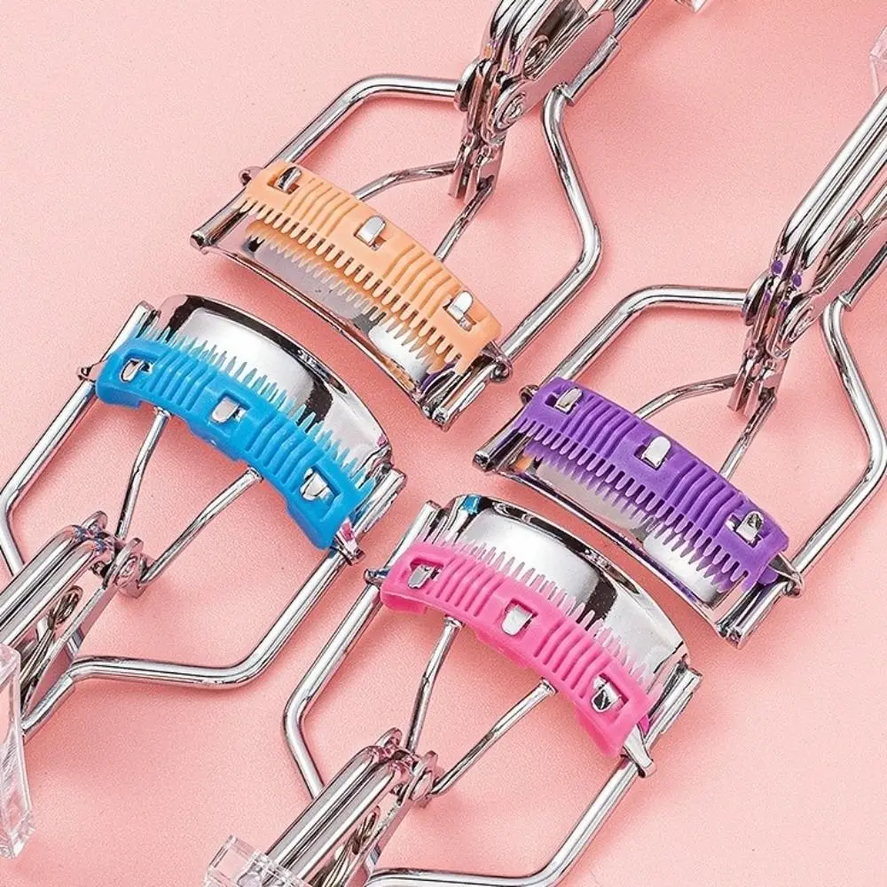 Portable Rhinestone Eyelash Aid Convenient Easy To Use Color Curled Eyelash Curler Carbon Steel Durable
