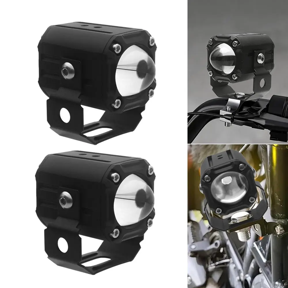 

2Pcs LED Driving Fog Lights White Yellow Auxiliary Lamp Kits For Motorcycle Tractor Truck SUV UTV ATV Off Road Car 4WD 12/24V