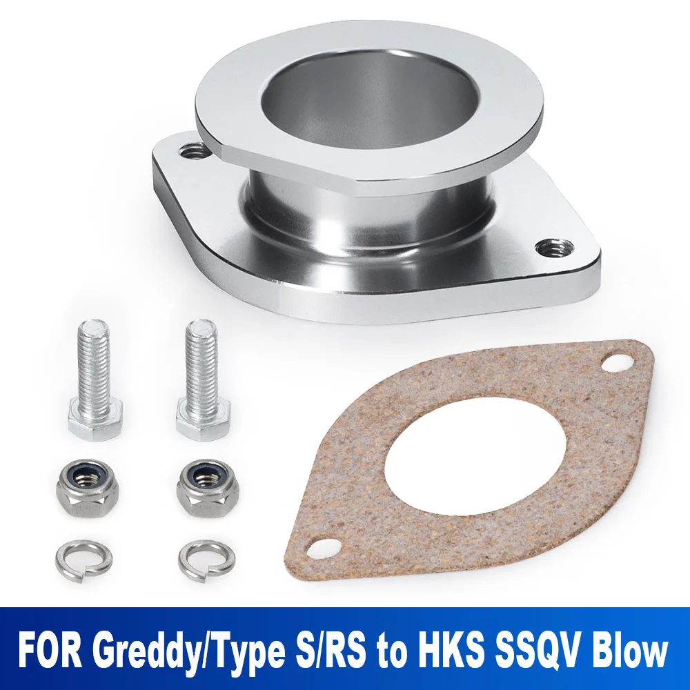 

1Set BOV Bypass Aluminum Flange Adapter Connector with Gasket Blow Off Valve Accessories For Greddy Type S RS For HKS SSQV Blow