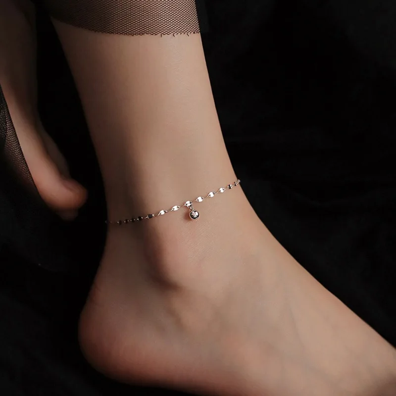 Elegant Ball Bead Charm Chain Ankle Bracelet Anklet Beach Barefoot Sandal Foot Jewelry for Women Girl