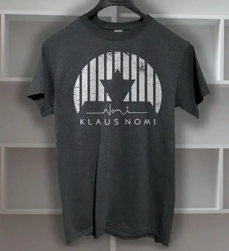 Klaus Nomi T shirt screen print short sleeve shirt cotton