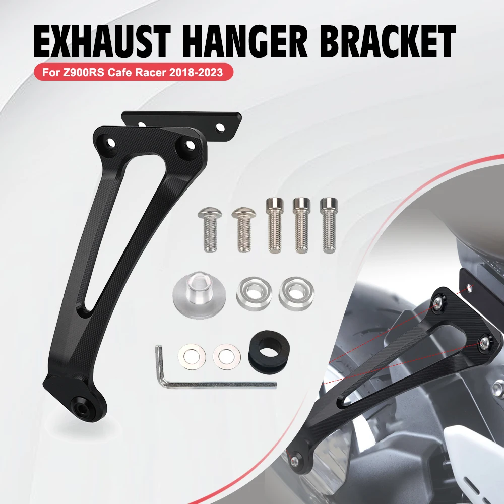 

Exhaust Hanger Support Bracket For KAWASAKI Z900RS Cafe Racer 2018 2019 2020 2021 2022 2023 Rear Foot Peg Removes Blanking Plate