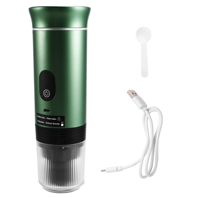 ABLEポータブルコーヒーマシン、アップグレードスマートデジタルディスプレイ搭載、アメリカンイタリアンカプセル抽出式、アウトドアコーヒーマシン