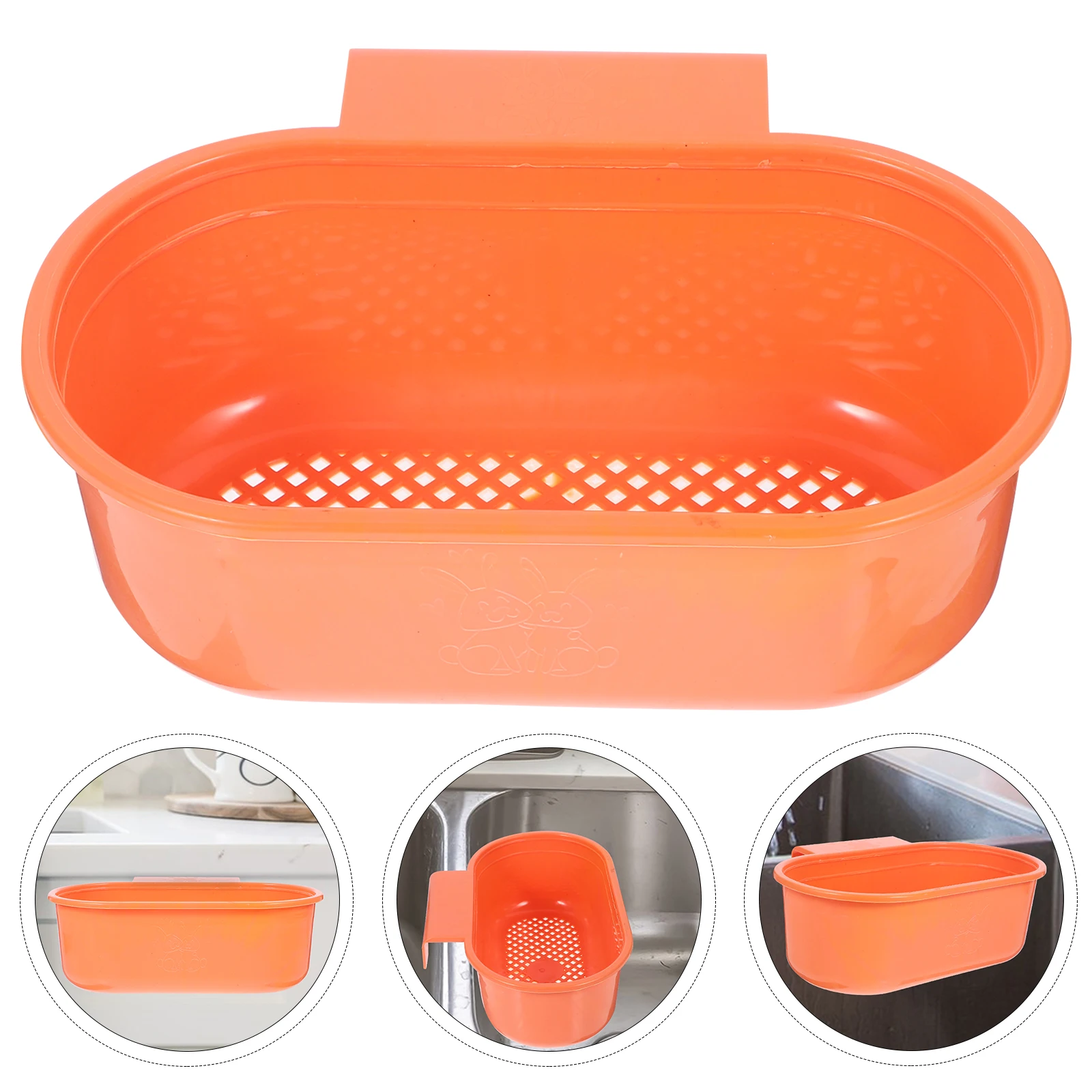 

Hanging Drain Food Waste Strainer Storage Rack For Lightweight Plastic Smooth Edges Easy Disassembly Strong Capacity