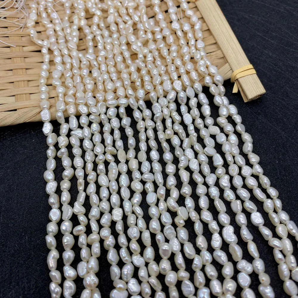 Natural Freshwater Pearls Irregular Loose Beads Double Sided Light Beads for Jewelry Making DIY Necklace Bracelets Accessories