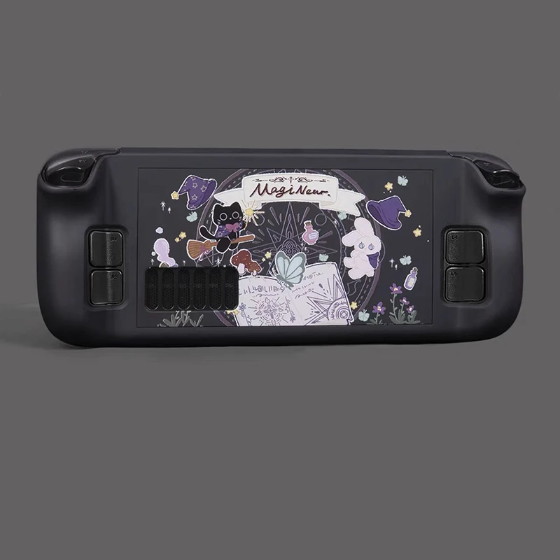 Magic Cat Hard Shell Front Back Full Cover Protective Case for Steam Deck Game Console for Steam Deck Oled Protective Skin Case