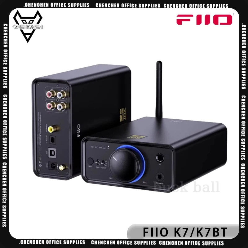 FiiO K7/K7BT HiFi Balanced DAC Headphone Amplifier AK4493S*2, XMOS XU208 PCM384kHz DSD256,USB/Optical/Coaxial/RCA Inputs