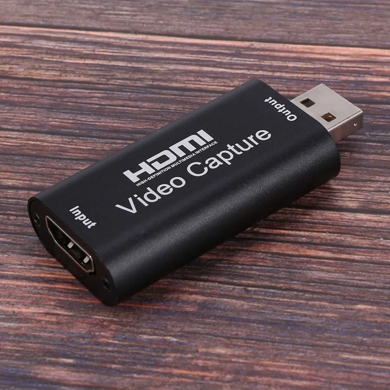 2 tarjetas de captura de Audio y vídeo a USB 2,0, 1080P, 4K, grabador a través de videocámara DSLR, Cámara de Acción