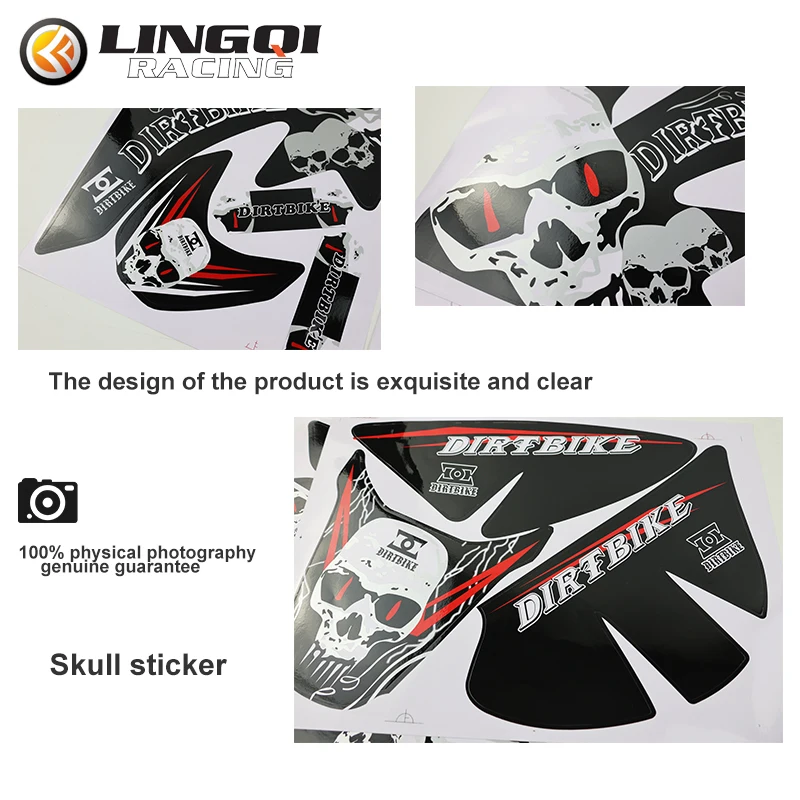 Motorcycle Plastic Body Kit Protector Sticker Fit to CRF50.  Decals Motorbike Decoration Accessories For CRF 50