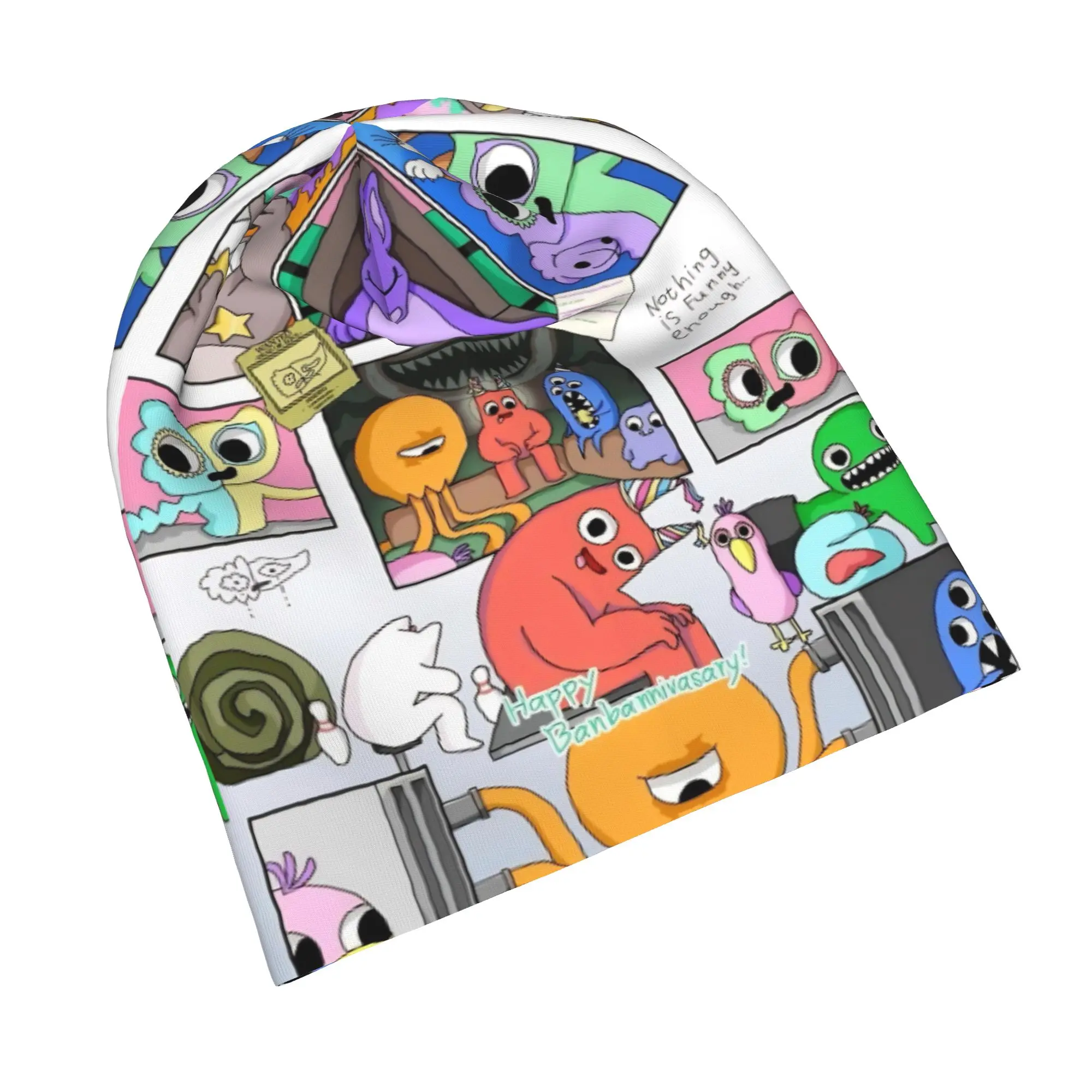 Gartens Banbans Horror Game Bonnet Hat Casual Outdoor Bittergiggle Skullies Beanies Hat Unisex Spring Thermal Elastic Caps