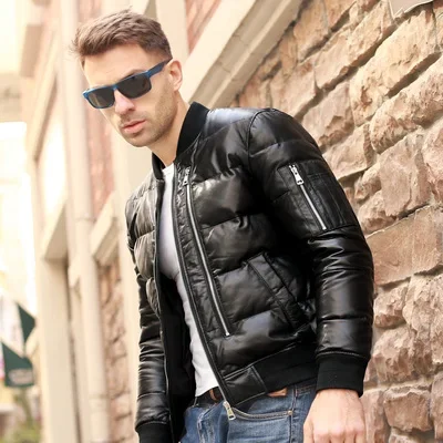 Men Jacket 2025 Men's Clothing Autumn Winter Down Jacket 5XL Real Sheepskin Clothes Thick Coat Male Ropa Hombre LXR384