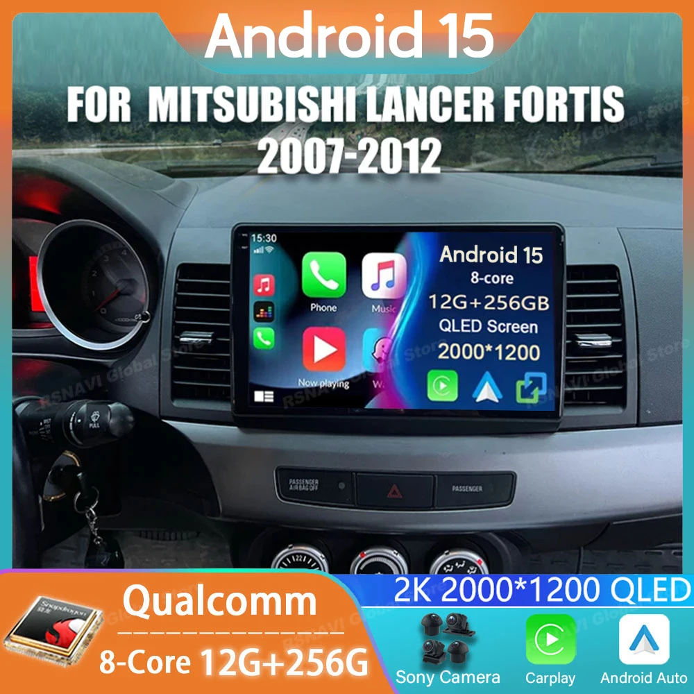 

Car Radio Android 15 For Mitsubishi Lancer 10 CY 2007 - 2017 GPS Carplay Multimedia Navigation Player Stereo Auto DSP BT 2din 5G