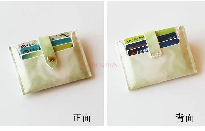 1pcs Small card bag for women, ultra-thin design, compact and adorable, multiple card slots, zero wallet, gradient card bag