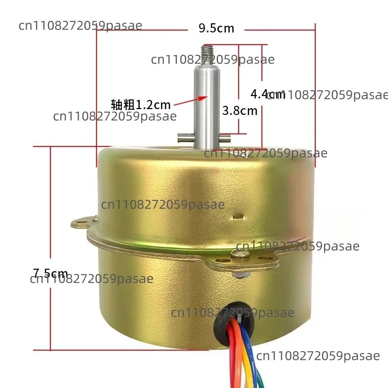 Range Hood Motor with Dual Ball Bearings, Compact Three-Lug Design, Thick Shaft (26mm), High-Power Range Hood Motor