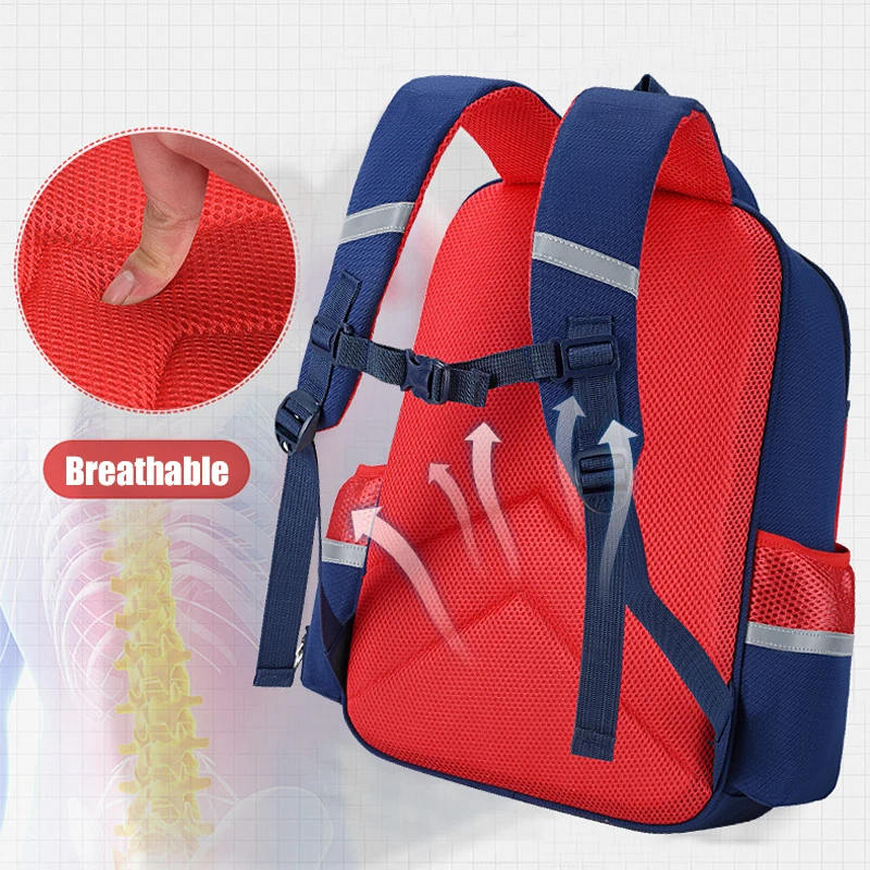 school bag Kids backpack water proof Preschool Ages 6-18 Spine protection Reduce the burden Large capacity