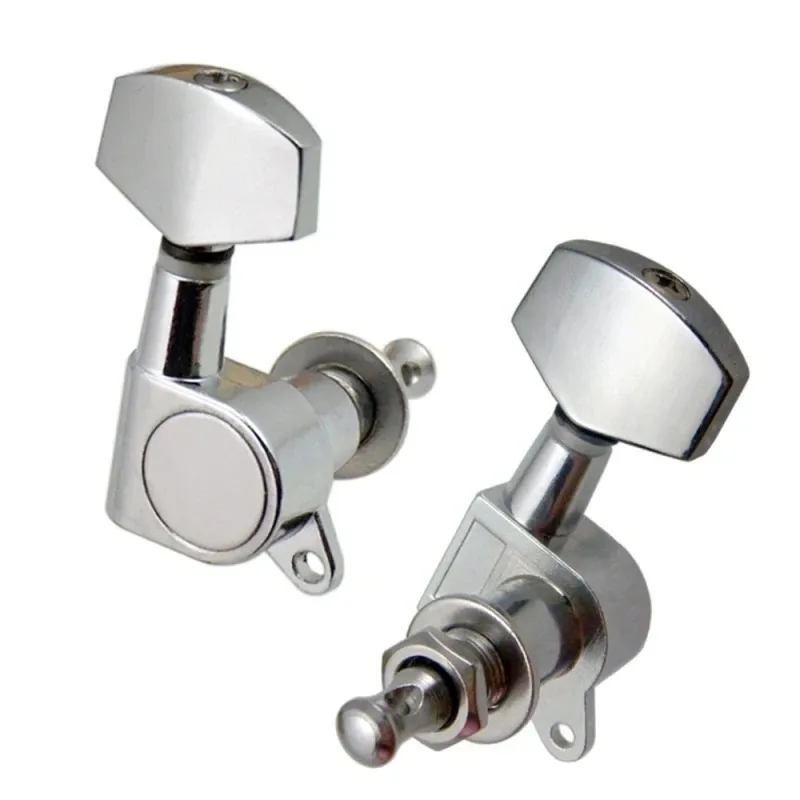 6 Stück versiegelte, verriegelbare Gitarrensaitenstimmwirbel, 3L3R, Stimmmechaniken, Akustikgitarren-Stimmwerkzeug-Set für 6-saitige Gitarren – Detail 6