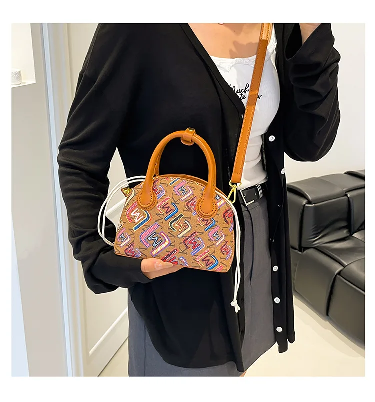 

Versatile 2025 Women Crossbody Bag, Vintage Print Square Purse, Multi-functional Convertible for Work & Daily Essentials