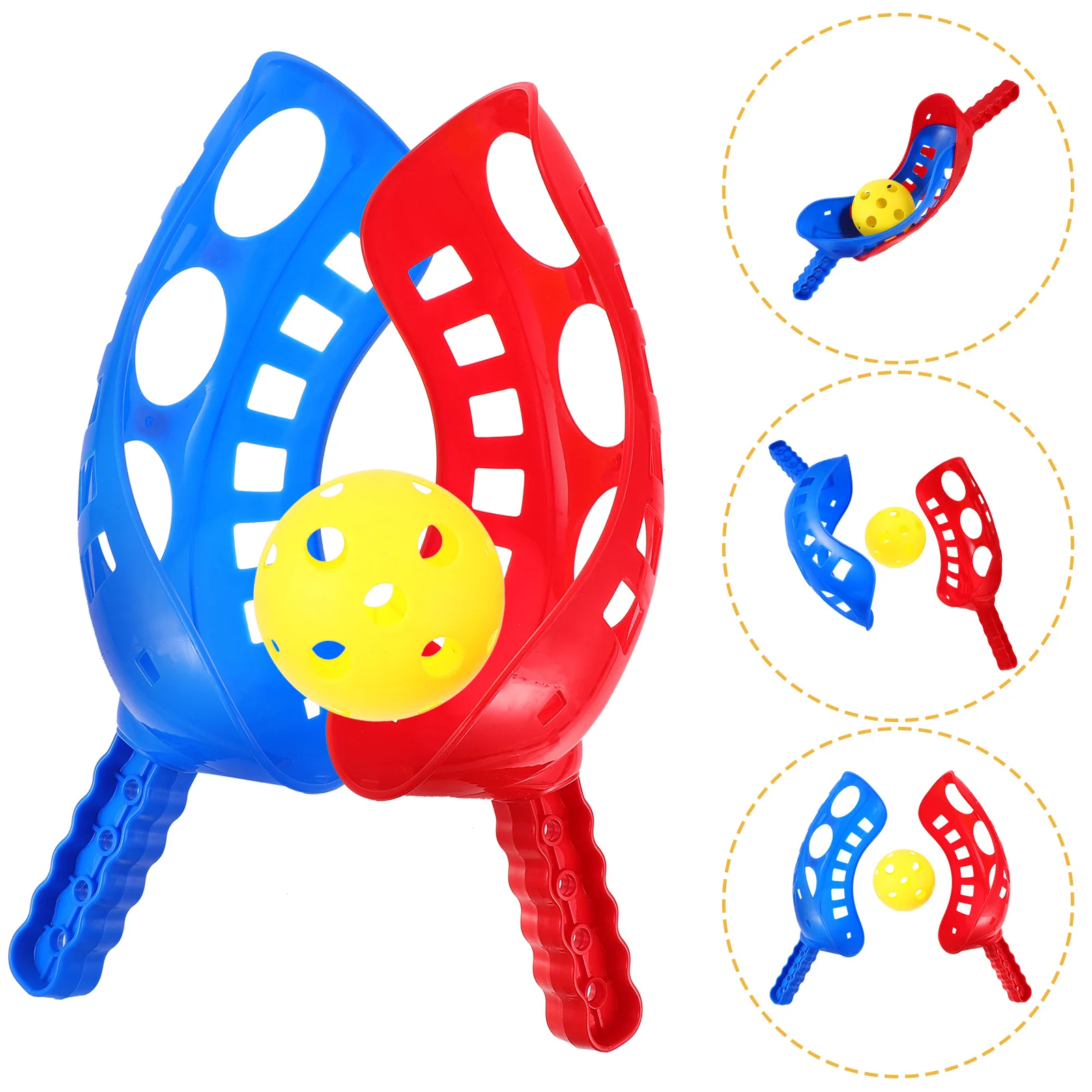 

Scoop Ball Game Scoop Toss & Catch Set Outdoor Sports Beach Game for Kids Children's outdoor interactive toy ball (Random )