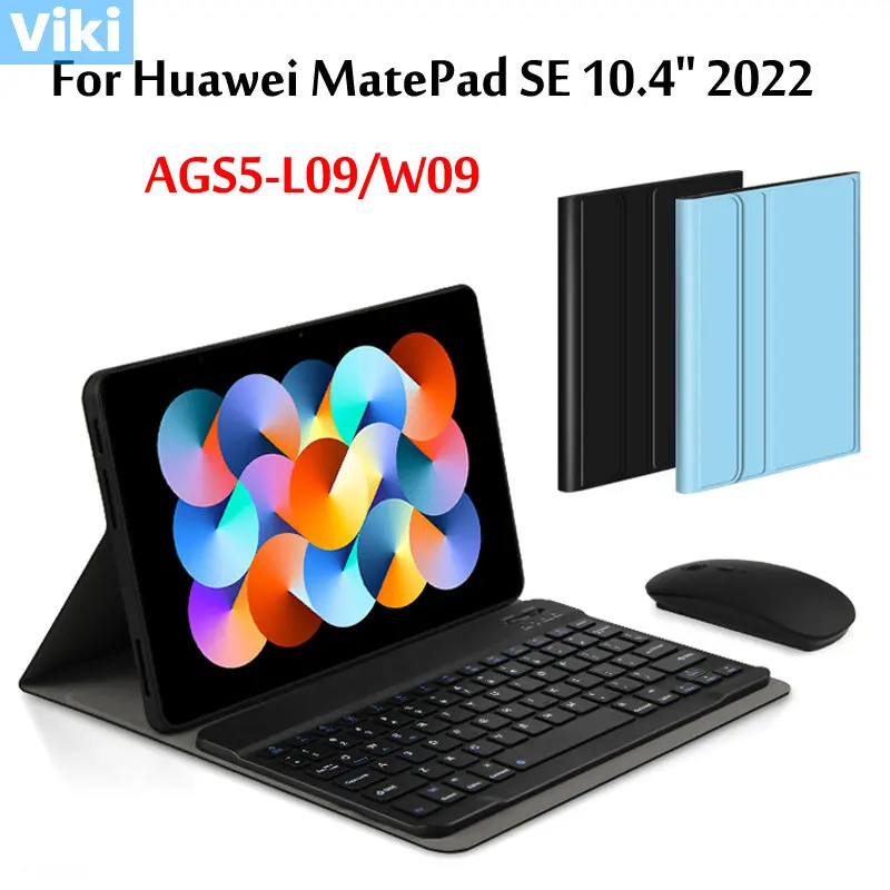 

Detachable Wireless Bluetooth Backlight Keyboard Case for Huawei MatePad SE 10 4 2022 AGS5-L09 AGS5-W09 Casing Cover