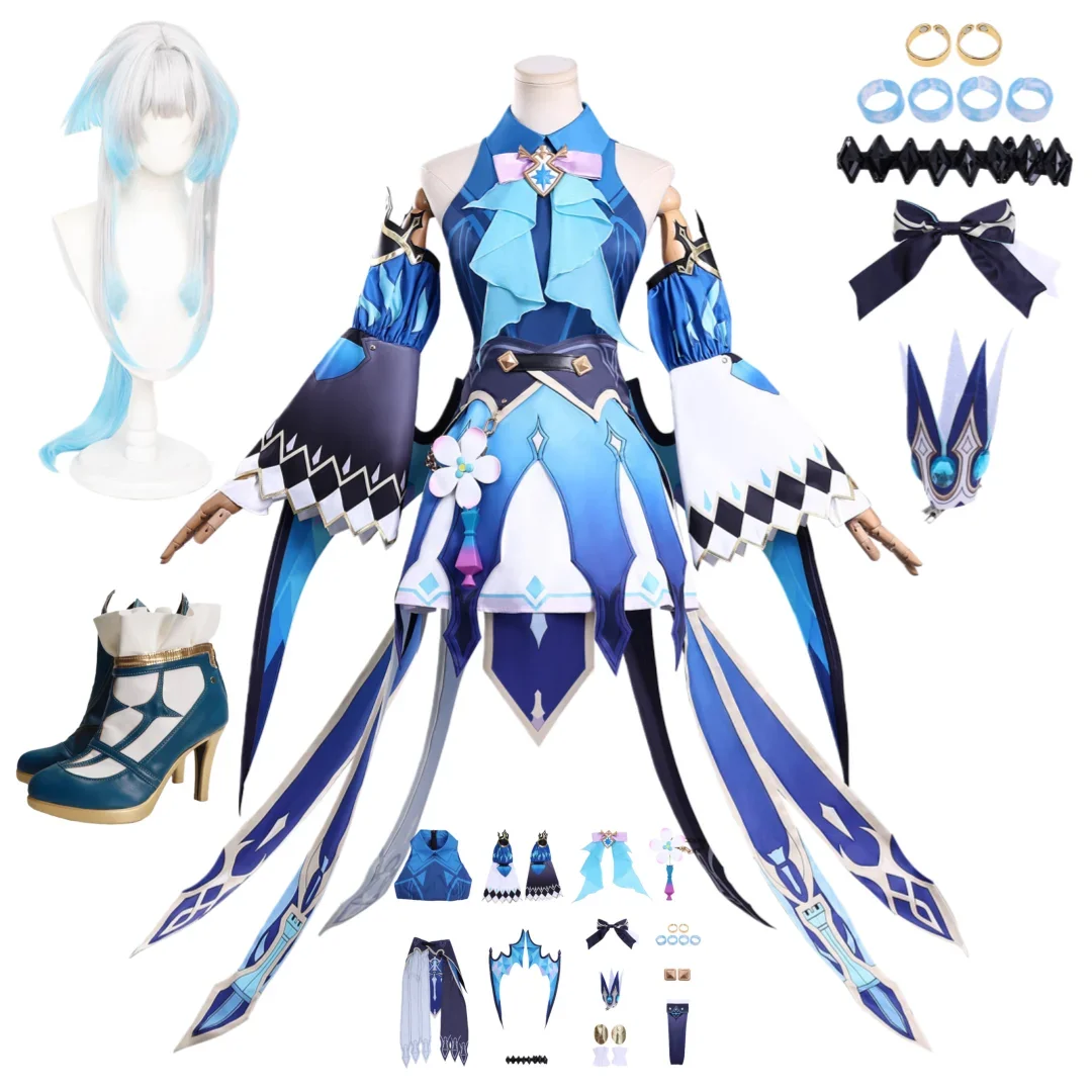 

Honkai Star Rail Cerydra Cosplay Costume Wig Shoes