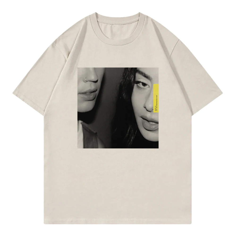 Charli XCX Troye Sivan Talk Talk T Shirt Brat Men Clothing Harajuku T-Shirt Unisex High Quality Clothes Cotton TShirts Graphic