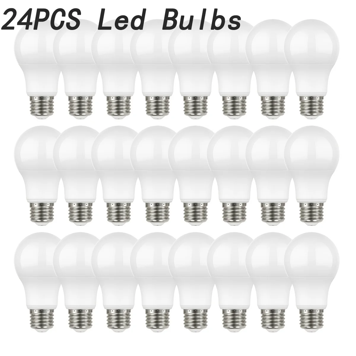 24PCS LED Bulbs AC220V AC110V E27 E14 B22 Standard Base Energy-Saving And Durable Suitable For Home Office Commercial Lighting