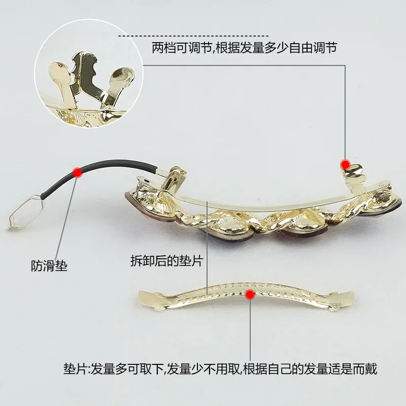 Fashion trendy Large spring hair clips accessories for women clip with a high-end feel and a ponytail hairpin girls hair pin