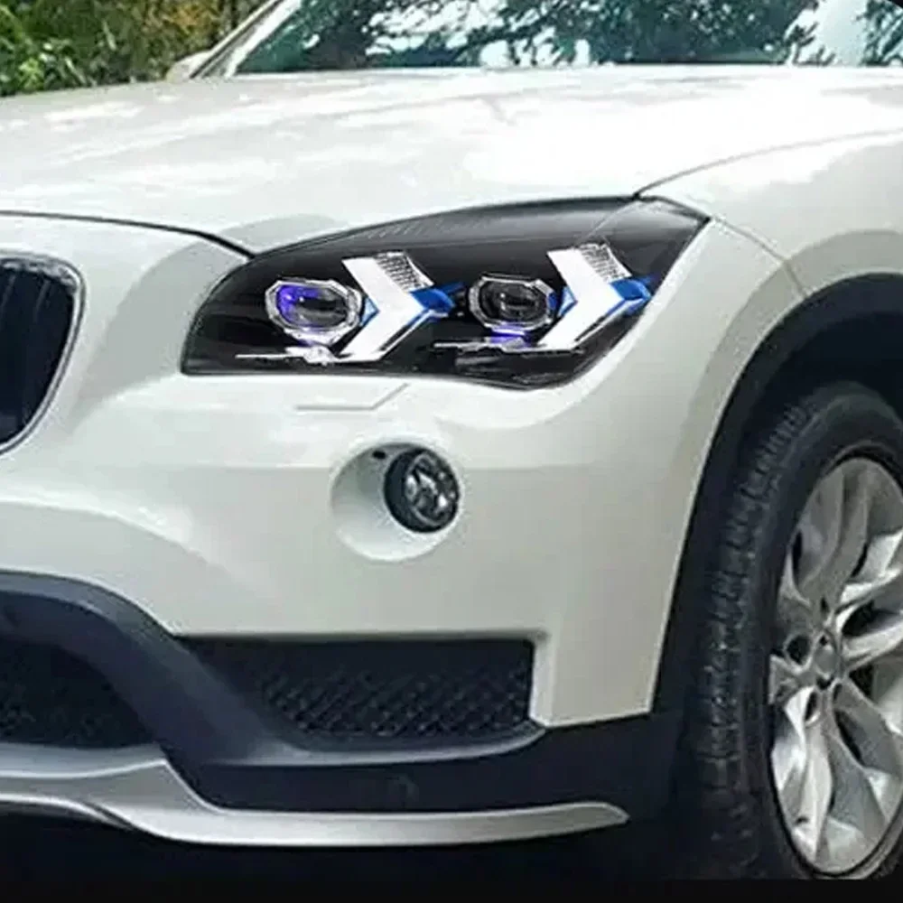 

Автомобильные передние фонари для Bmw X1 E84 2010-2015, обновление сборки автомобильных фар, эффект запуска, Drl, светодиодная сборка, аксессуары, обновление