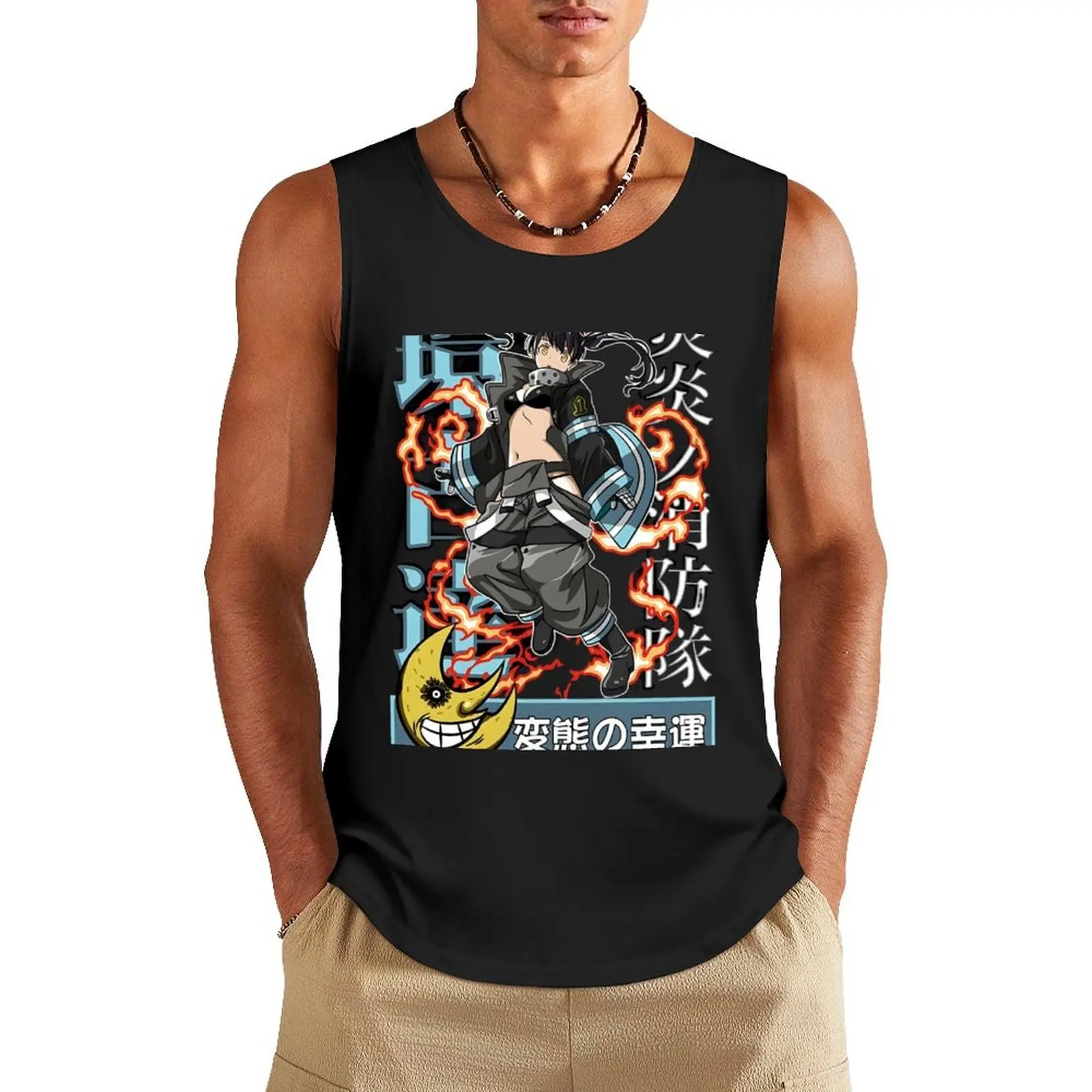 

The Hot Cat : Tamaki Kotatsu Tank Top gym men T-shirt male summer
