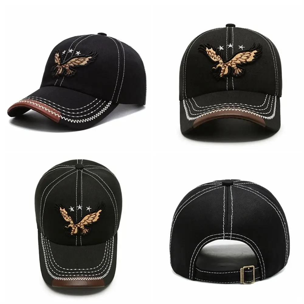 

Fashion Embroidered Eagle Men's Hat 3D Eagle Adjustable Baseball Cap Breathable Casual Snapback Hat Travelling