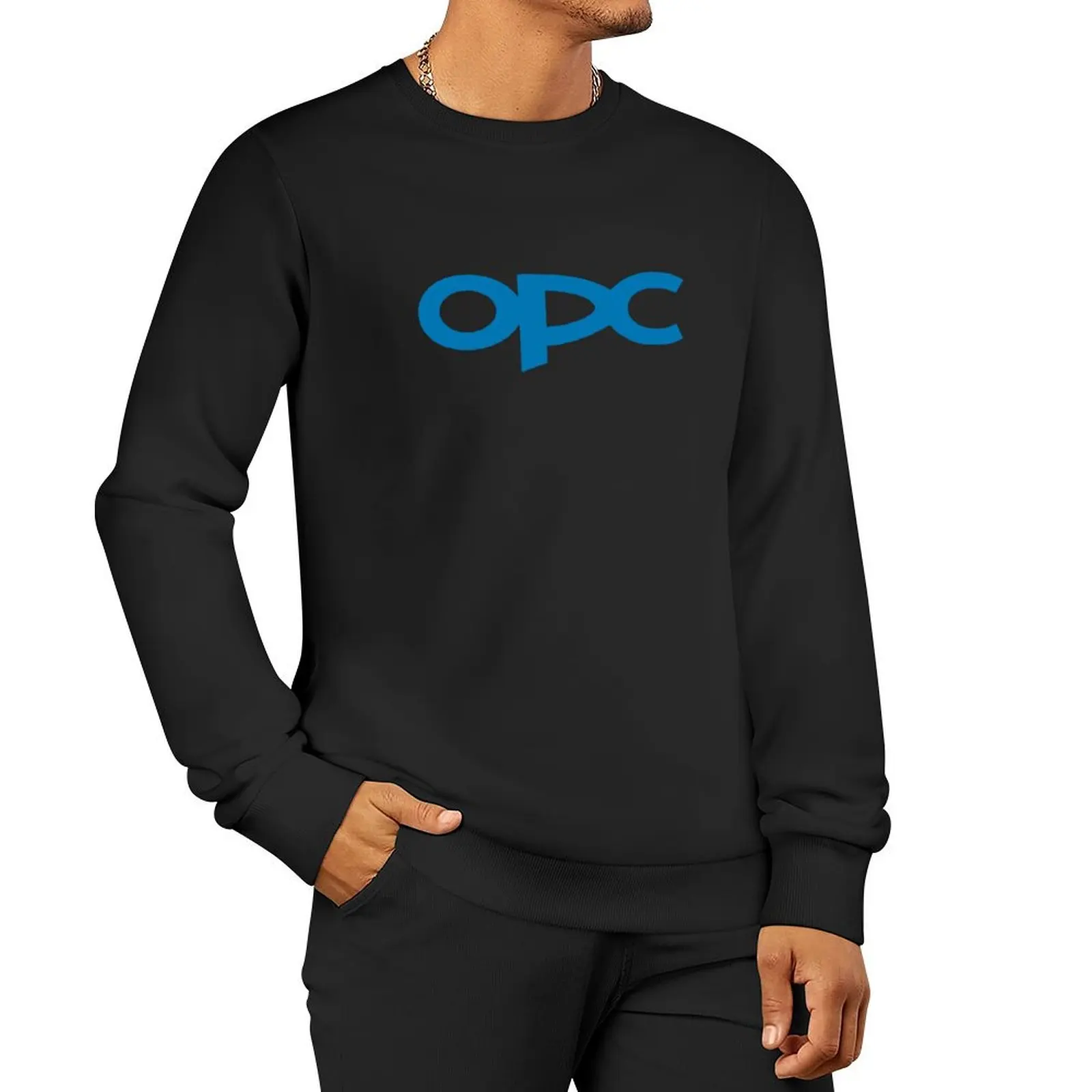 

Opel OPC (blue) Pullover Hoodie men clothes men wear graphic sweatshirts
