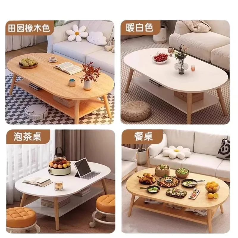 Solid wood leg dining table, household small apartment rental house, eating table