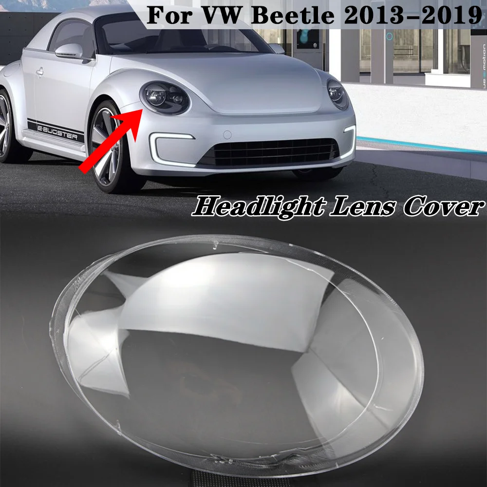 

For Volkswag Beetle 2013 2014 2015 2016 2017 2018 2019 Headlamp Cover Headlight Transparent Lampshade Lamp Glass Headlamp Lens