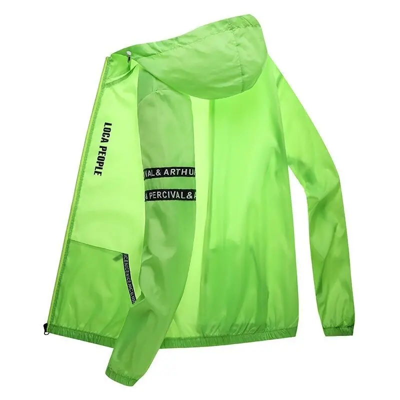 

2024 Sunscreen clothes for men new spring and summer Korean version trendy fishing breathable jacket thin casual clothes