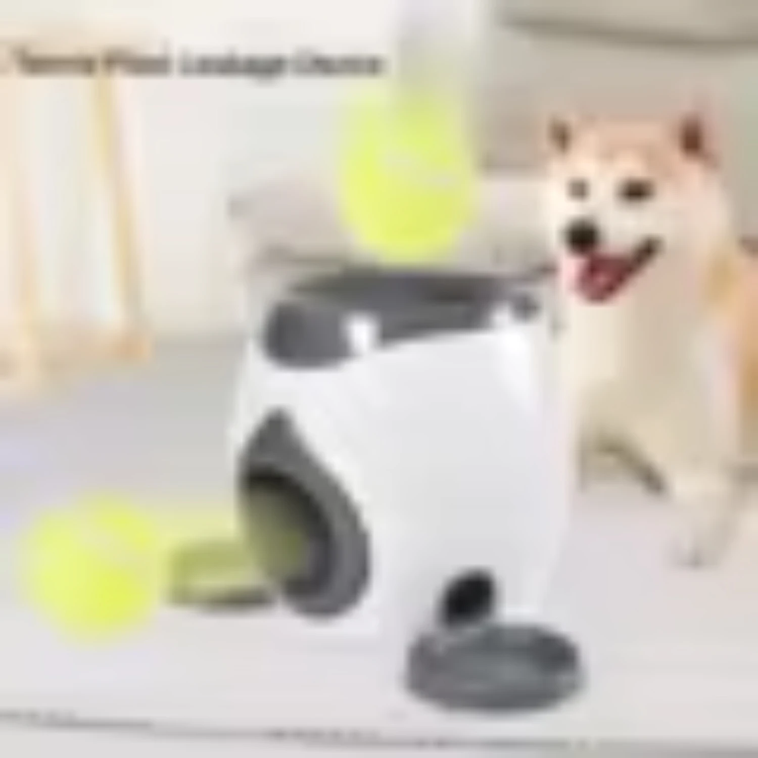 Lanzador interactivo de pelotas de tenis para mascotas, dispositivo de lanzamiento automático 2 en 1, entrenamiento y juego, máquina alimentadora para mascotas F