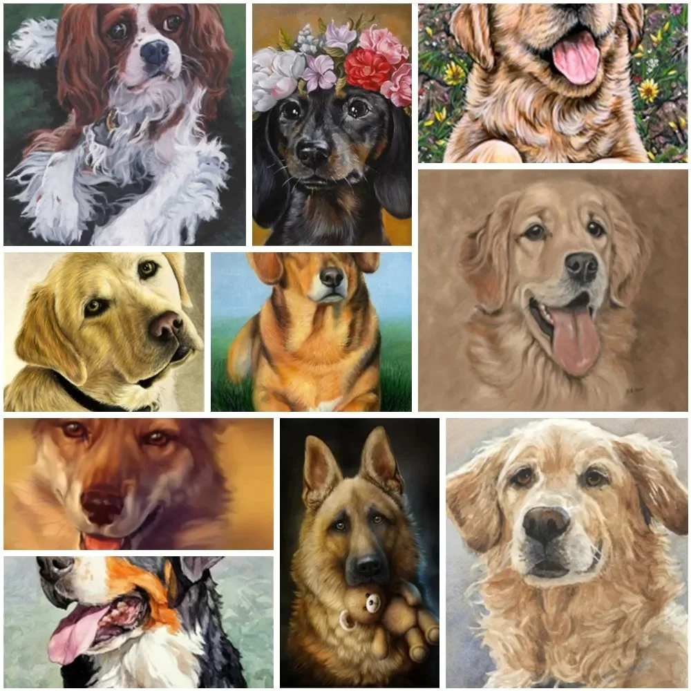 638134 Dog Painting By Number 40x50 Drawing Crafts Kits For Adults Home Decoration Personalized Gift Ideas Dropshipping 2023 NEW