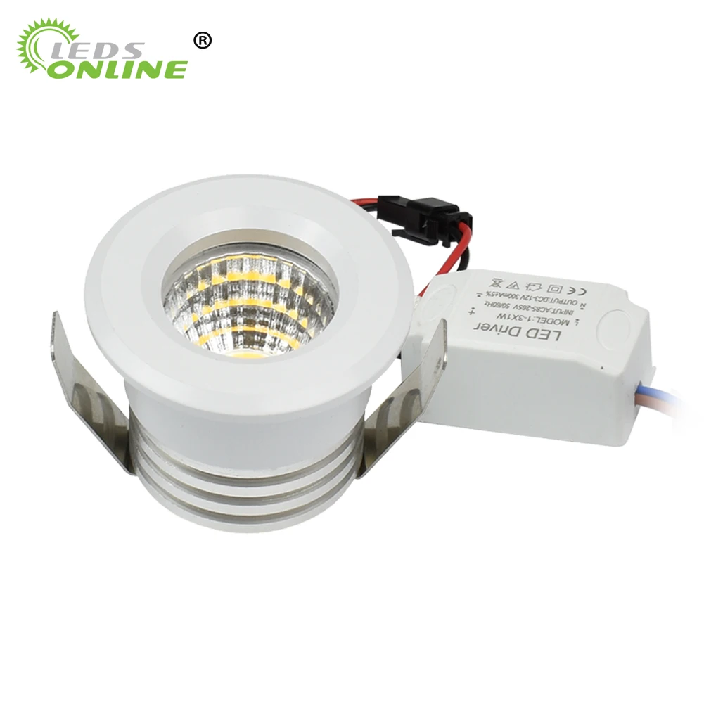 4pc/pack Small Spot it Downlights COB 3W led spots 220v dimmable Light ceiling recessed spot LED recessed spot light