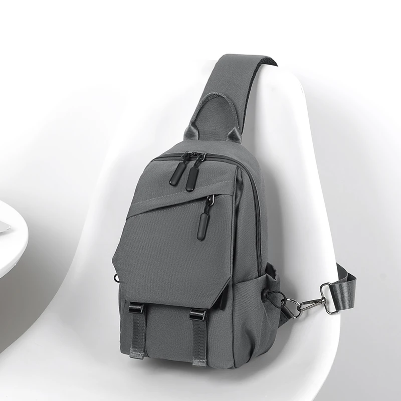 حقيبة صدر متعددة الوظائف ذات سعة كبيرة، حقيبة كتف رياضية وترفيهية للرجال، حقيبة كروس مضادة للرذاذ ومقاومة للاهتراء