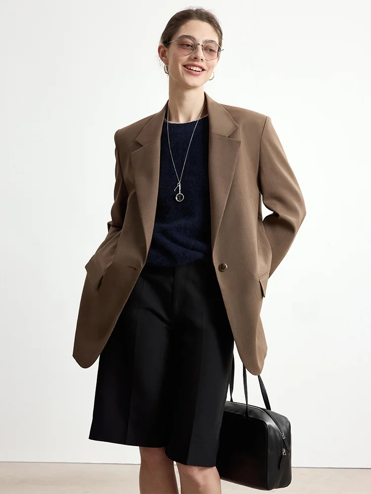 

Современный приталенный повседневный женский шерстяной костюм с высоким вырезом от You Leisure Faion Sle ket подходит для поездок на работу