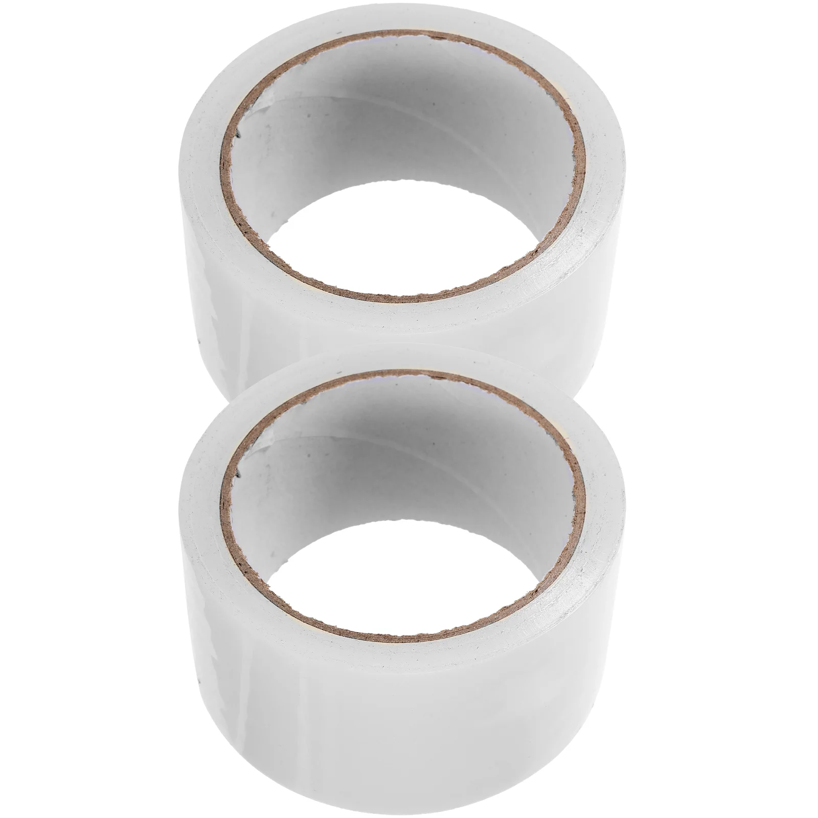 2 Rolls Transparent Windproof Tape White Duct Heavy Duty Seal Adhesive Window Coating Door Gaps Sealing Sealer for Winter