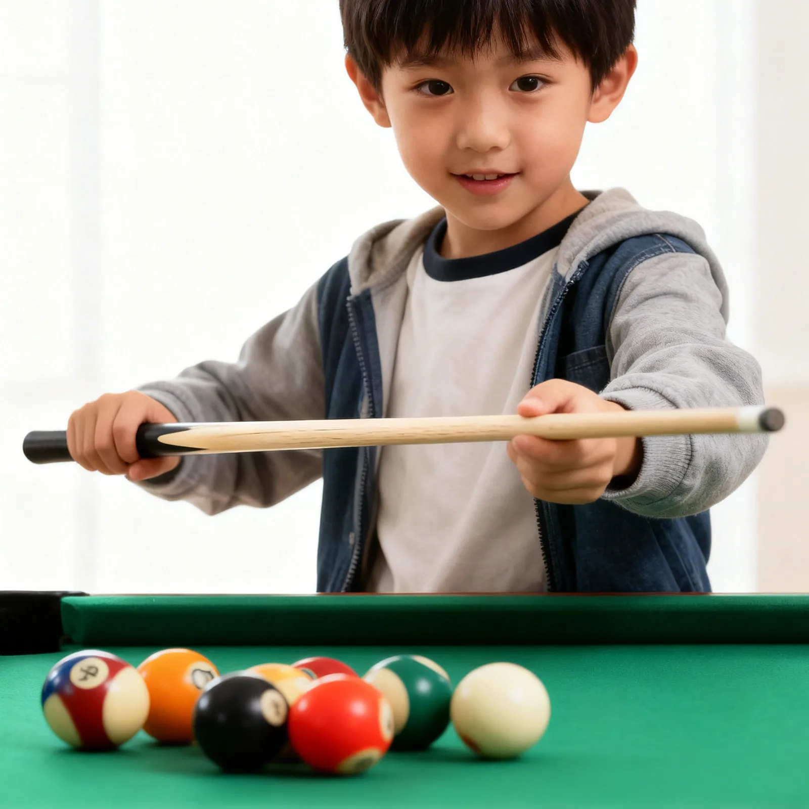 2 قطعة تجمع خشبي صغير جديلة السلس قبضة قصيرة البلياردو جديلة عصا المحمولة تجمع عصا لعبة في سن المراهقة قصيرة البلياردو العظة