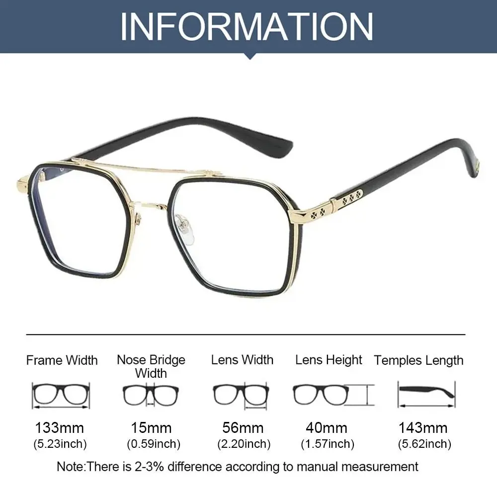 Comfortable Blue Women Men Anti Blue Light Square Eyewear Blocking Glasses Optical Spectacle