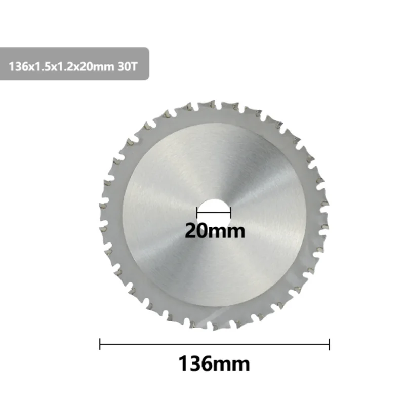 Imagem -05 - Disco da Lâmina de Corte do Metal Circular do Carboneto Viu a Lâmina 30t80t para o Aço 136 mm 165 mm 180 mm 230 mm 305 mm 355 mm 1pc o