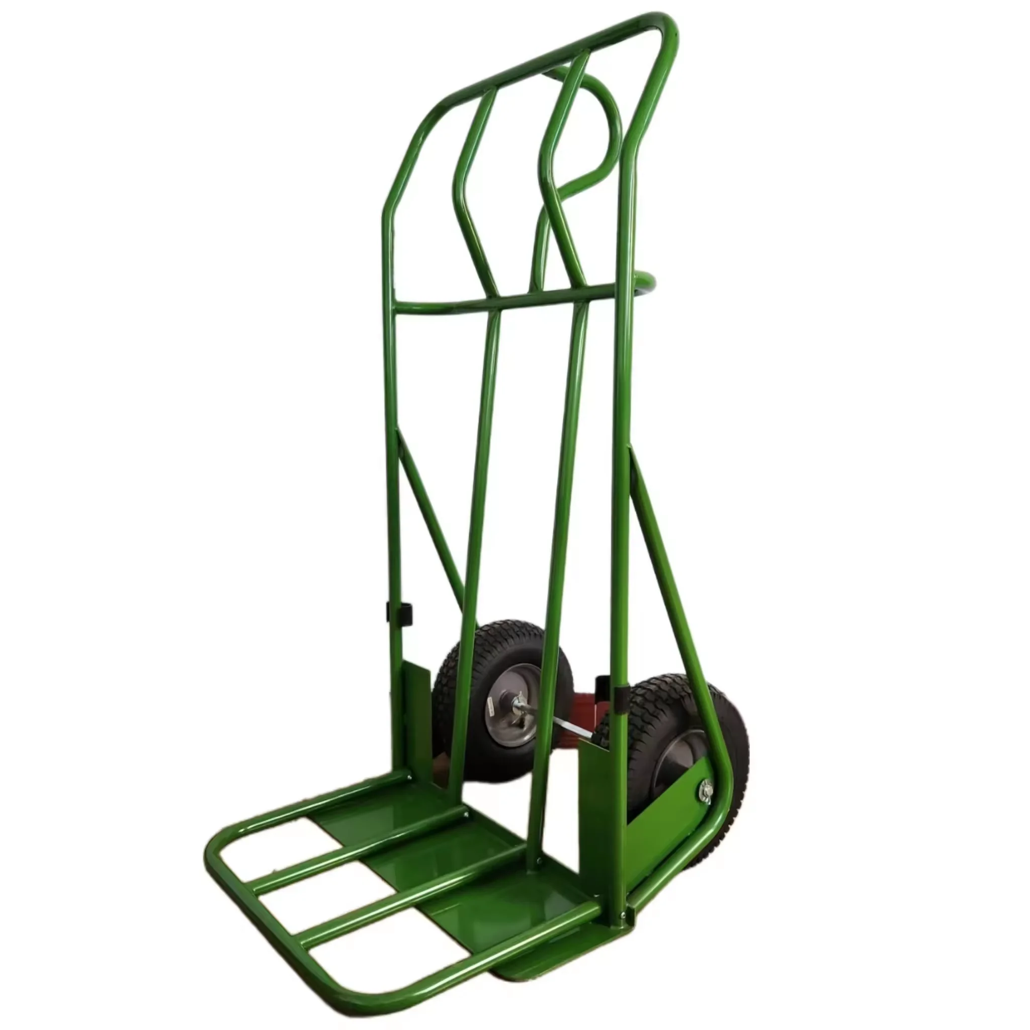 Heavy appliance pneumatic wheel hand truck and trolleys, steel portable